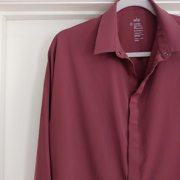 Aday Something Cool Button Down Breathable Quality Layering Top S Business - Picture 2 of 12